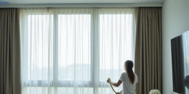Delicate sheer drape cleaning lake-gardens-vic Matty Curtain Cleaning