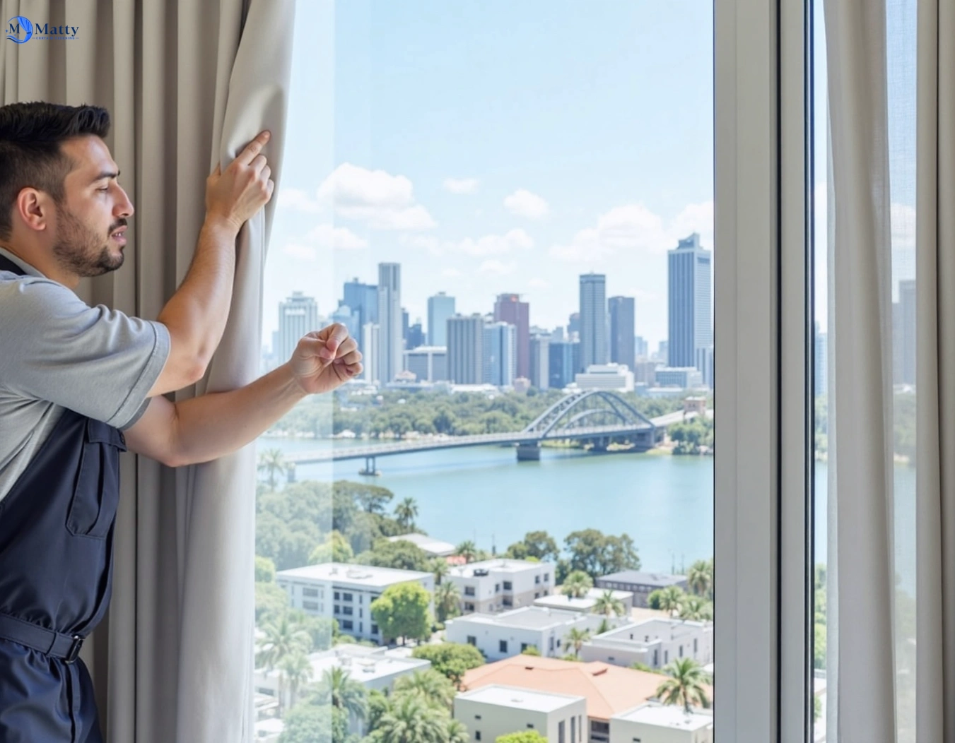 Professional curtain steam cleaning service lake-gardens-vic QLD by Matty Curtain Cleaning